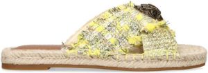 Kurt Geiger London Kensington X espadrilles met applicatie Geel