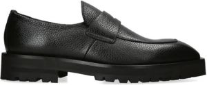 Kurt Geiger London Loafers van bewerkt leer Zwart