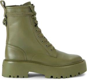 Kurt Geiger London Matilda leren combat boots Groen