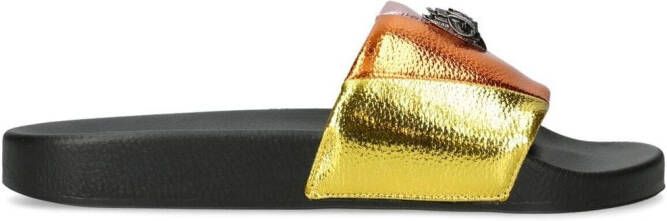 Kurt Geiger London Meena Eagle slippers met open neus Goud