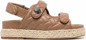 Kurt Geiger London Orson espadrille sandalen Bruin