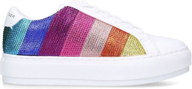 Kurt Geiger London Sneakers met regenboogstreep Wit