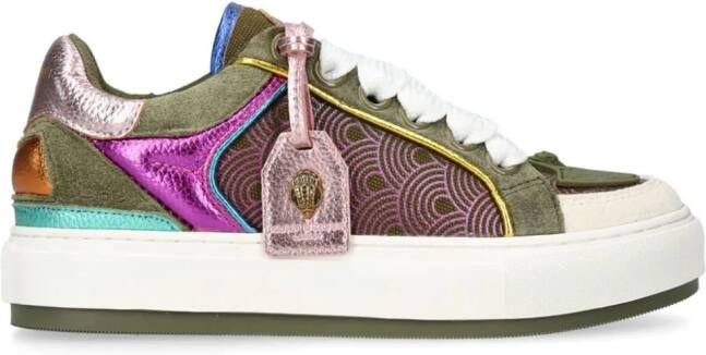 Kurt Geiger London Southbank Tag sneakers met vlakken Groen