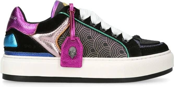 Kurt Geiger London Southbank Tag sneakers met vlakken Zwart