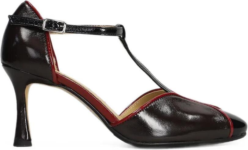 L Arianna Leren pumps Bruin