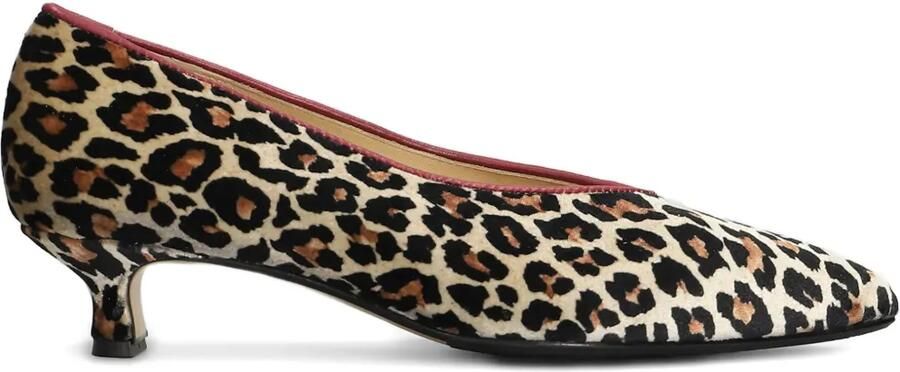 L Arianna Pumps met dierenprint Bruin