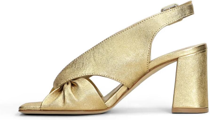 L Arianna Sandalen met blokhak Goud
