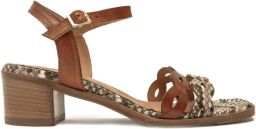 LA BOTTEGA DI LISA Leren sandalen Bruin