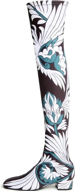 La DoubleJ Edie laarzen met print Bruin