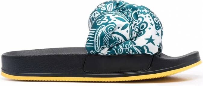 La DoubleJ Treccia sandalen Blauw