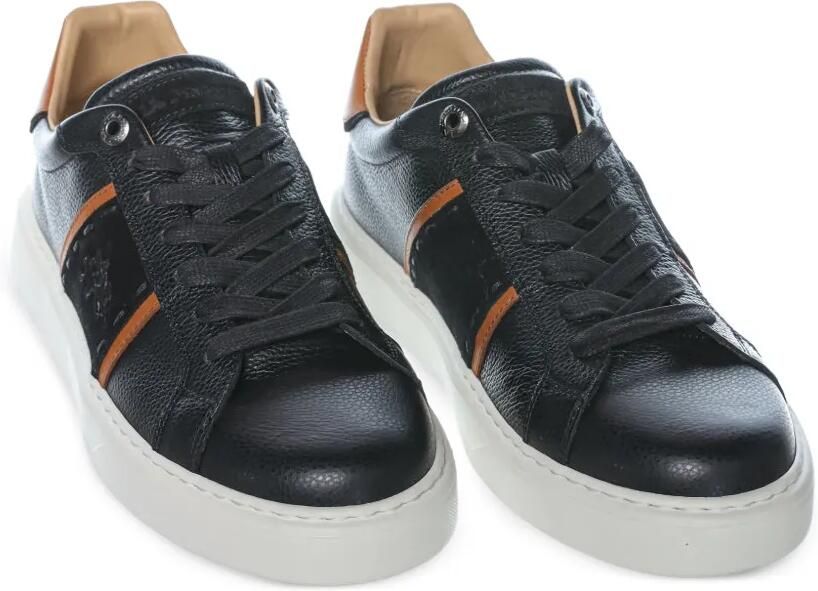 La Martina Blubber leren sneakers Zwart