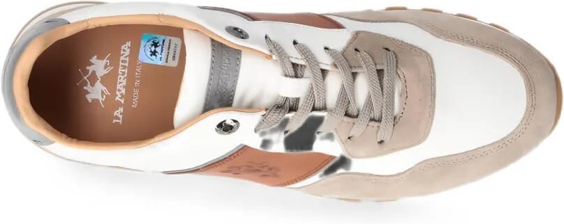 La Martina Heritage sneakers met suède vlakken Wit - Foto 5