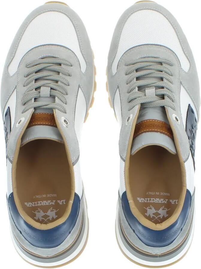 La Martina Leren sneakers met vlakken Grijs - Foto 2