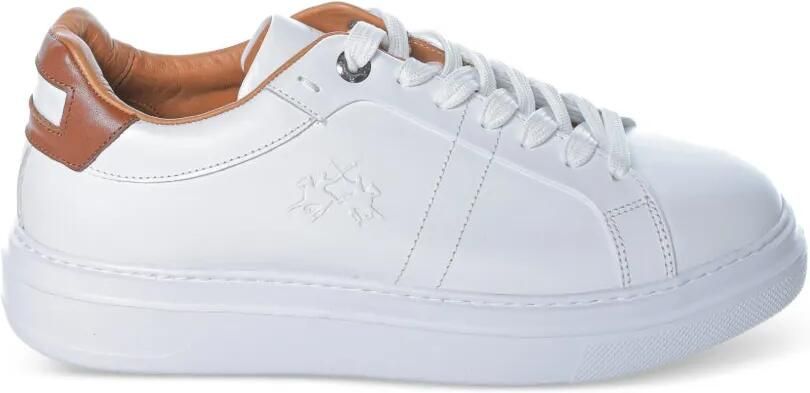 La Martina Leren sneakers Wit