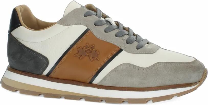 La Martina Sneakers met logo-reliëf met vlakken Beige