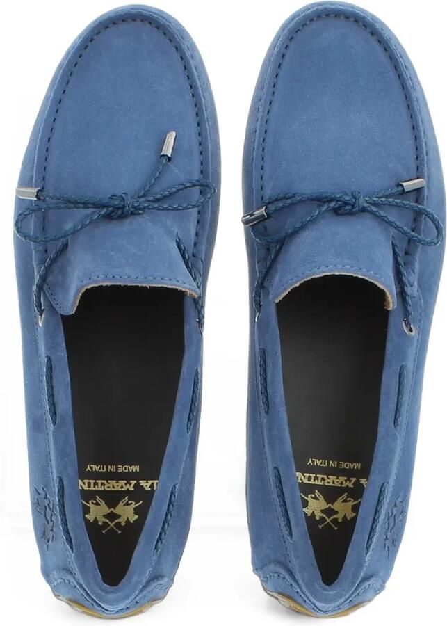 La Martina Napoli suède loafers Blauw - Foto 2