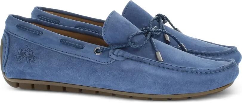 La Martina Napoli suède loafers Blauw - Foto 3