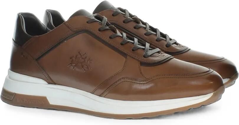 La Martina Route 40 leren sneakers Bruin - Foto 4