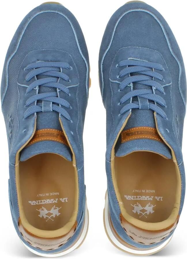 La Martina Sneakers met geperforeerde vlakken Blauw - Foto 2