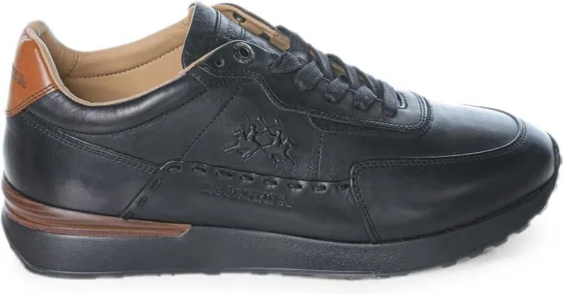 La Martina Sneakers met leren vlakken Zwart
