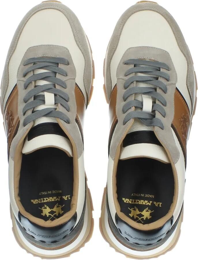 La Martina Sneakers met logo-reliëf met vlakken Beige - Foto 2