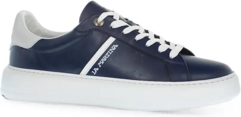 La Martina Sneakers met logoprint Blauw
