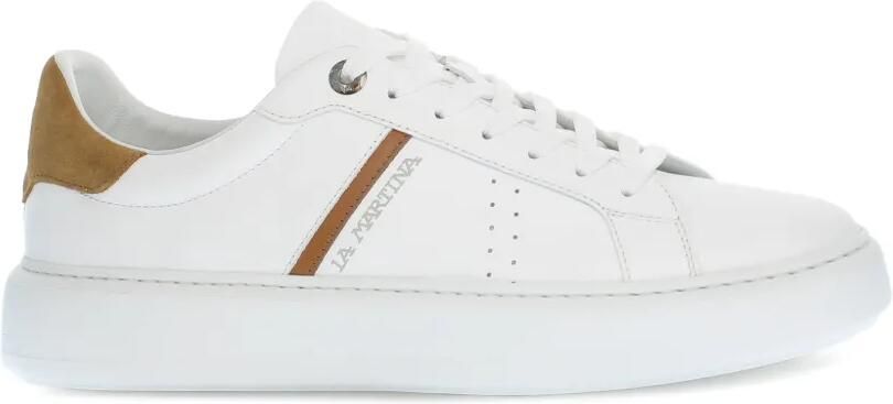 La Martina Sneakers met logoprint Wit