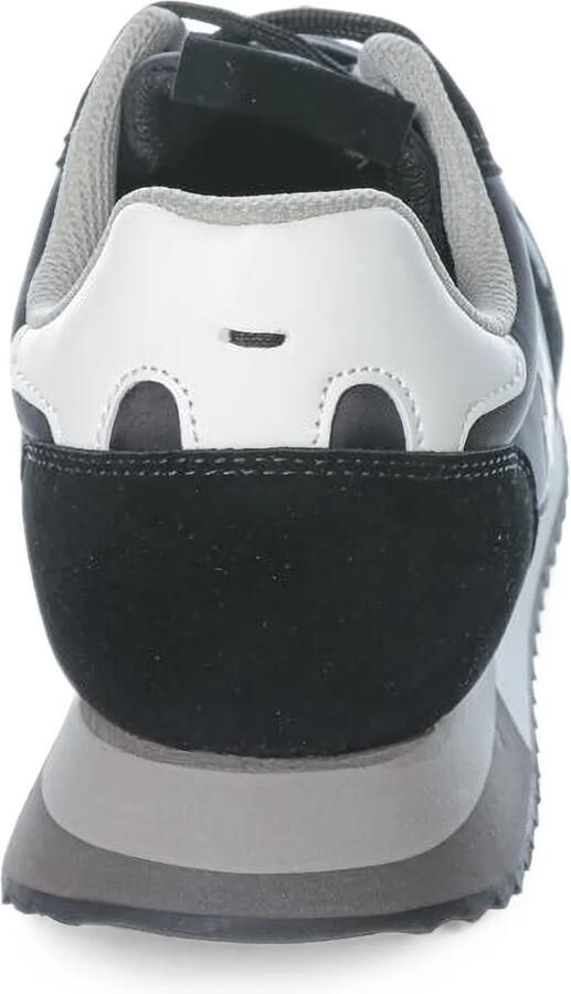 La Martina Sneakers met suède vlakken en logo-print Zwart - Foto 3