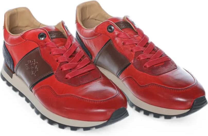 La Martina Todi leren sneakers Rood - Foto 4