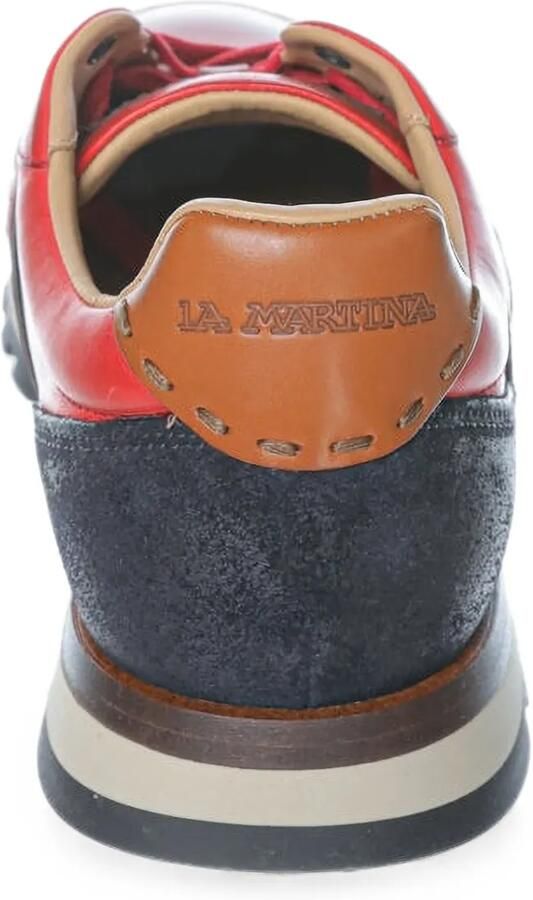 La Martina Todi leren sneakers Rood - Foto 3