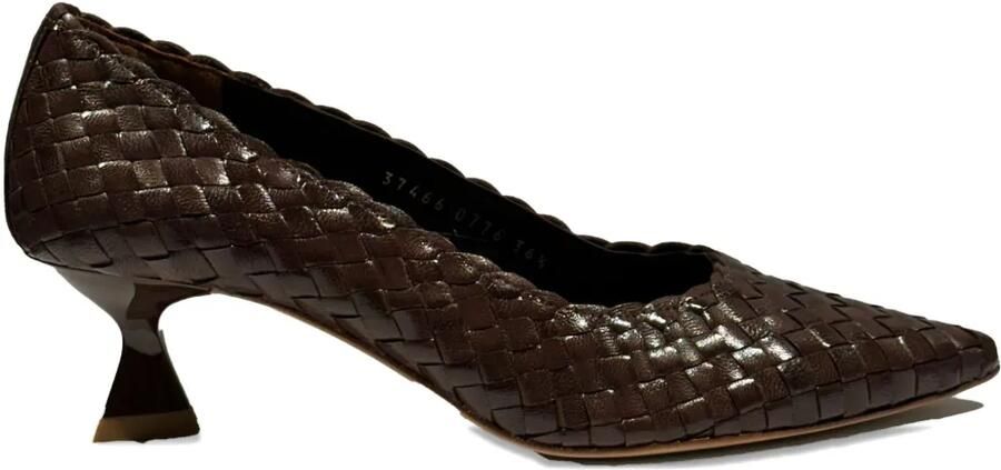 La-Rose 50 mm Carol geweven pumps Bruin