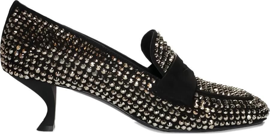LA ROSE 50mm Begum pumps verfraaid met kristallen Zwart - Foto 1