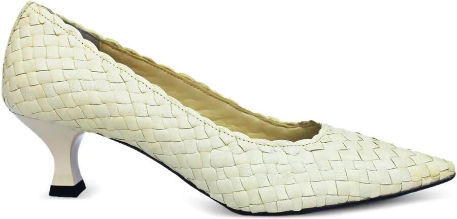 La-Rose Carol geweven pumps Beige