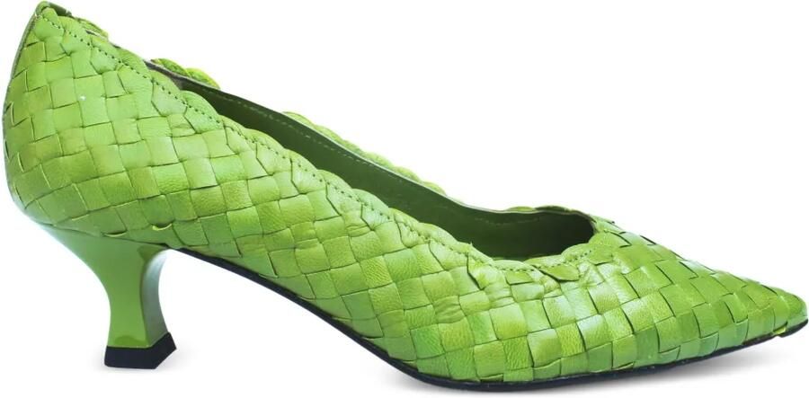 La-Rose Carol geweven pumps Groen