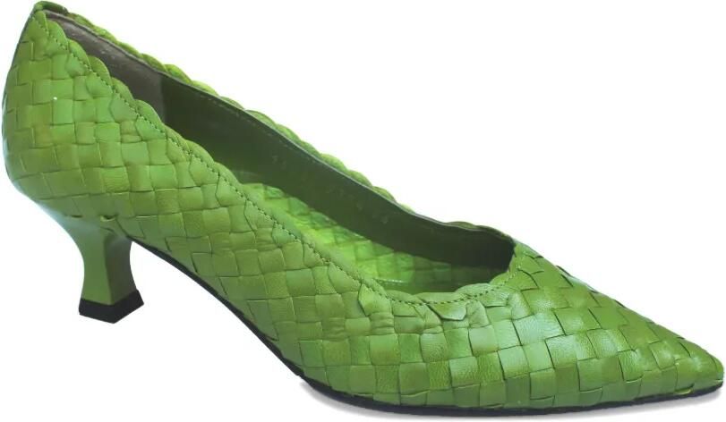 La-Rose Carol geweven pumps Groen - Foto 3
