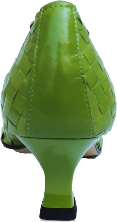 La-Rose Carol geweven pumps Groen - Foto 2