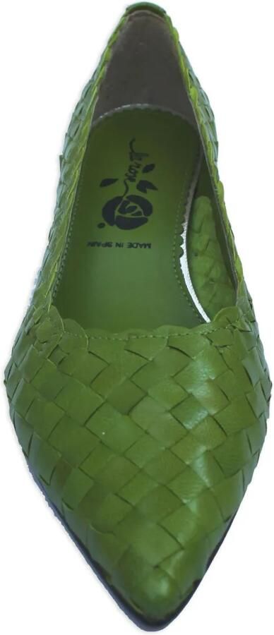 La-Rose Carol geweven pumps Groen - Foto 4
