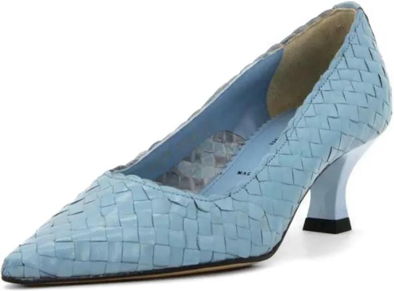 La-Rose Carol geweven pumps met puntneus Blauw - Foto 2