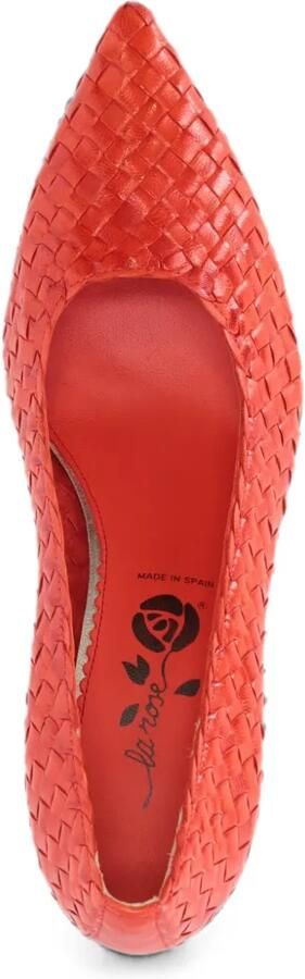 La-Rose Carol geweven pumps met puntneus Oranje - Foto 3
