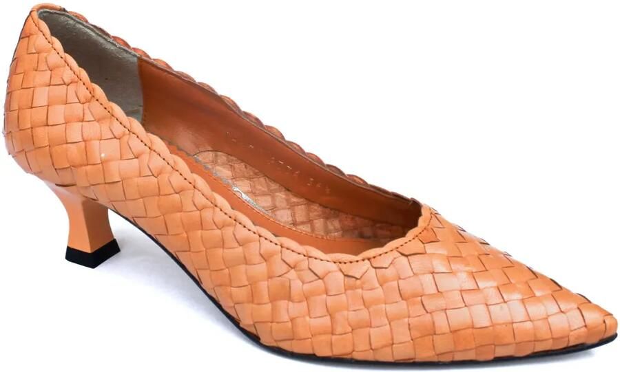 La-Rose Carol geweven pumps Oranje - Foto 2