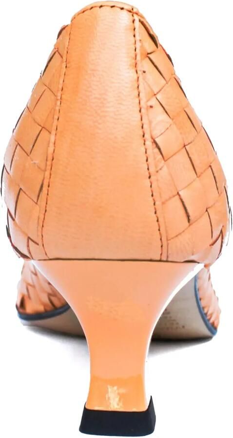 La-Rose Carol geweven pumps Oranje - Foto 3