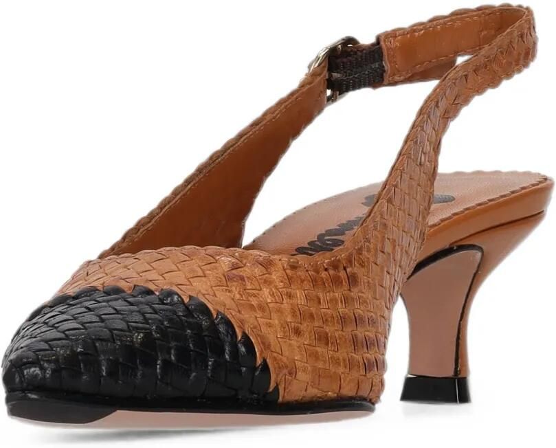 La-Rose Carol geweven slingback pumps Bruin - Foto 2