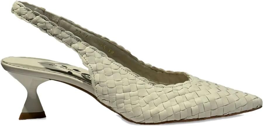 La-Rose Carol slingback pumps met puntige neus Beige