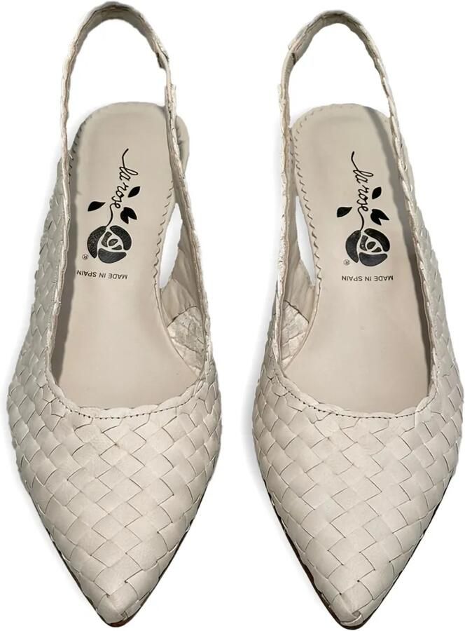 La-Rose Carol slingback pumps met puntige neus Beige - Foto 2