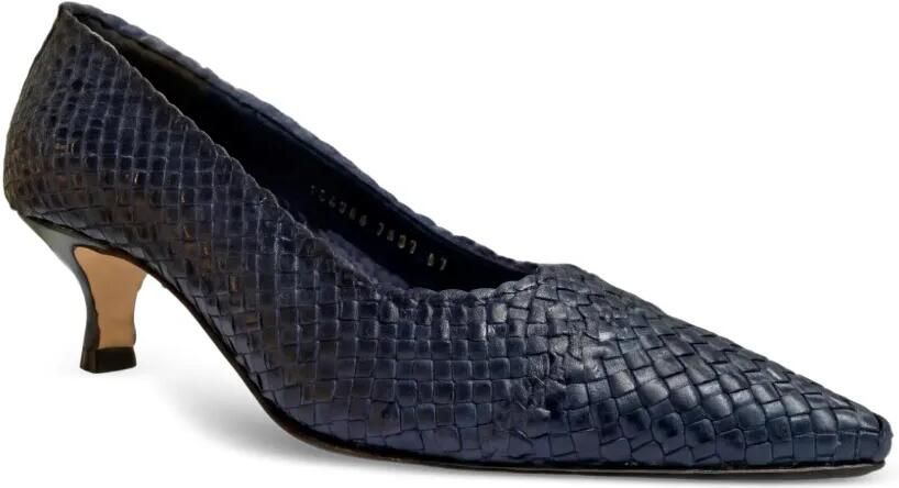 La-Rose Carol woven heeled pumps Blauw - Foto 3