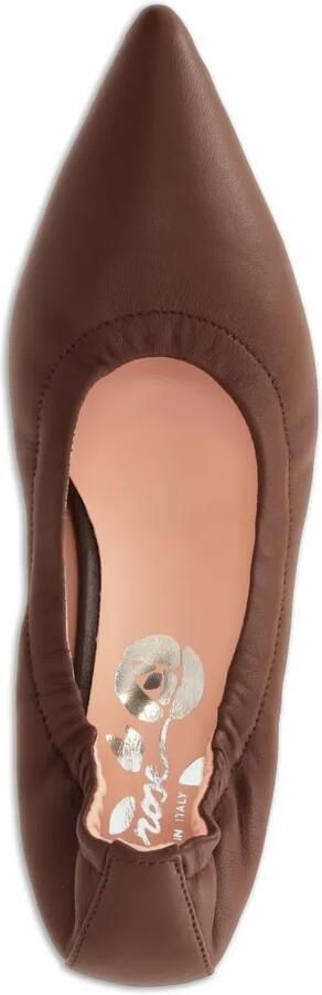 La-Rose Elastische leren pumps Bruin - Foto 5
