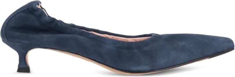 La-Rose Elastische pumps met puntige neus Blauw