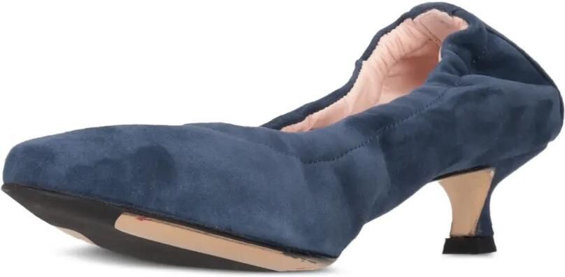 La-Rose Elastische pumps met puntige neus Blauw - Foto 2