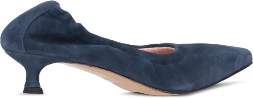 La-Rose Elastische pumps met puntige neus Blauw - Foto 3