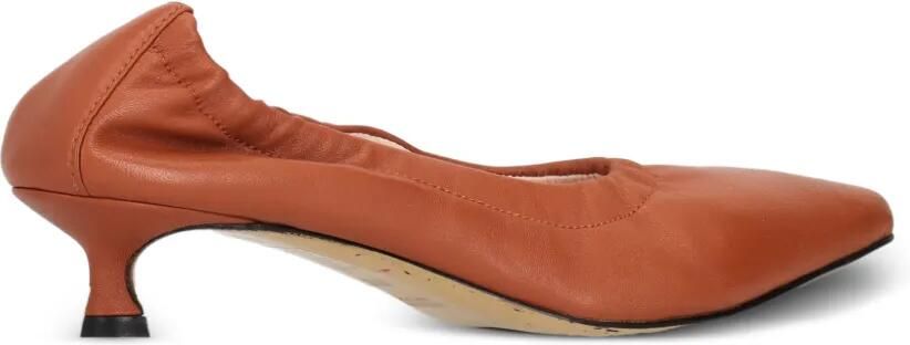 La-Rose Elastische pumps met puntige neus Oranje - Foto 3